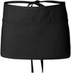 Am image of a Custom QTees Waist Apron with 3 Pockets in Black!
