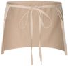 Am image of a Custom QTees Waist Apron with 3 Pockets in Natural!
