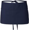 Am image of a Custom QTees Waist Apron with 3 Pockets in Navy!
