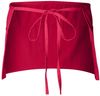 Am image of a Custom QTees Waist Apron with 3 Pockets in Red!