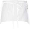 Am image of a Custom QTees Waist Apron with 3 Pockets in White!