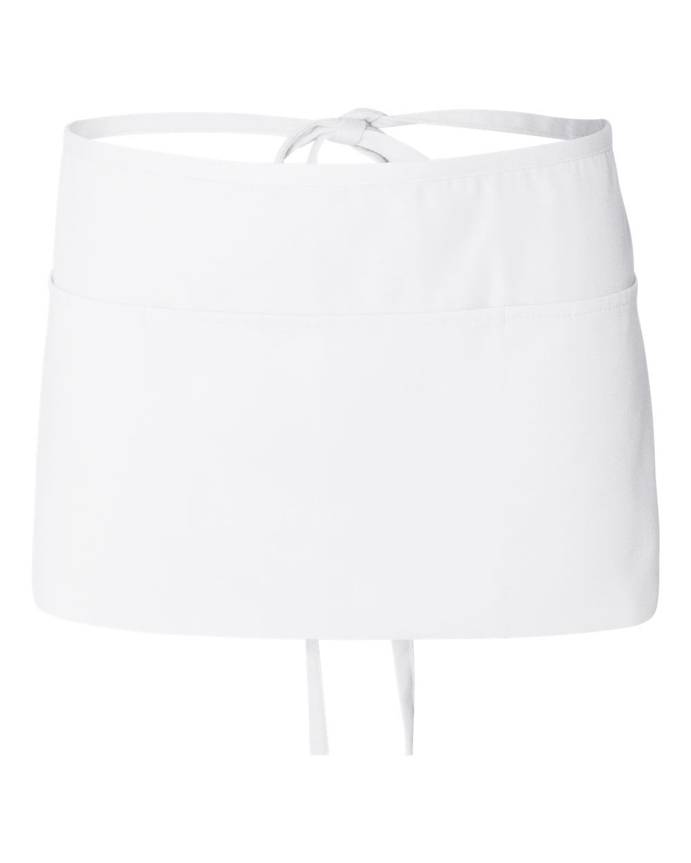 QTees Waist Apron with 3 Pockets in White