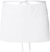 Am image of a Custom QTees Waist Apron with 3 Pockets in White!