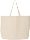 Am image of a Custom Canvas Thick Gusseted Jumbo Tote in Natural!