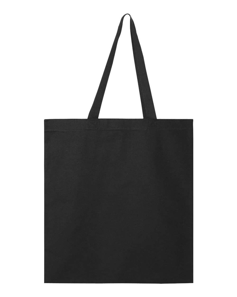 QTees Canvas Thick Promotional Tote in Black