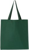 Am image of a Custom QTees Canvas Thick Promotional Tote in Forest!
