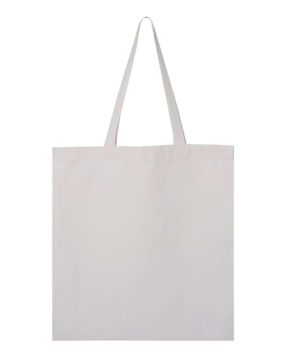 QTees Canvas Thick Promotional Tote in White