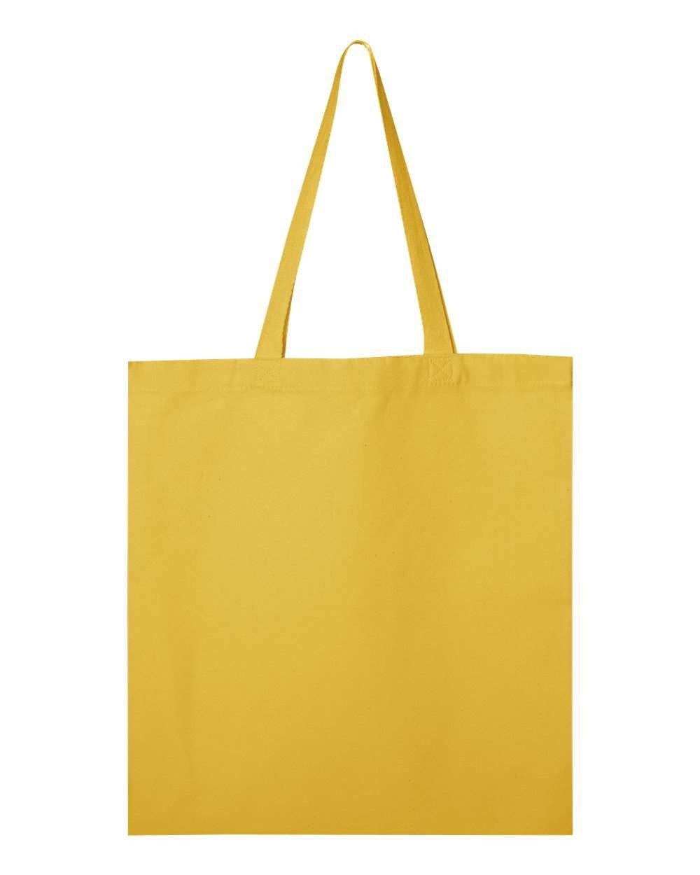 QTees Canvas Thick Promotional Tote in Yellow