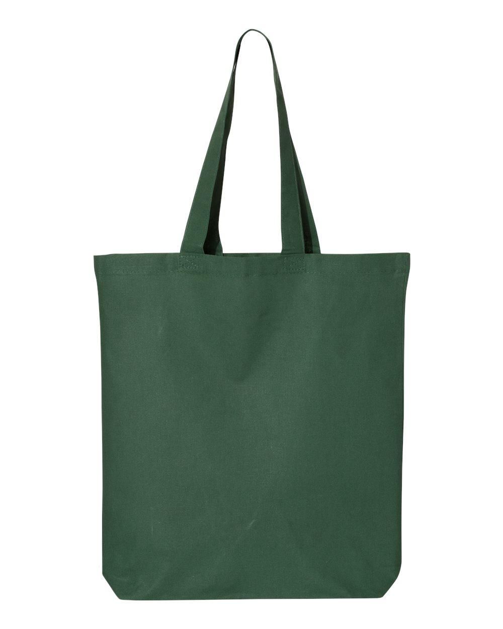 Q Tees Thin Gusseted Tote in Forest