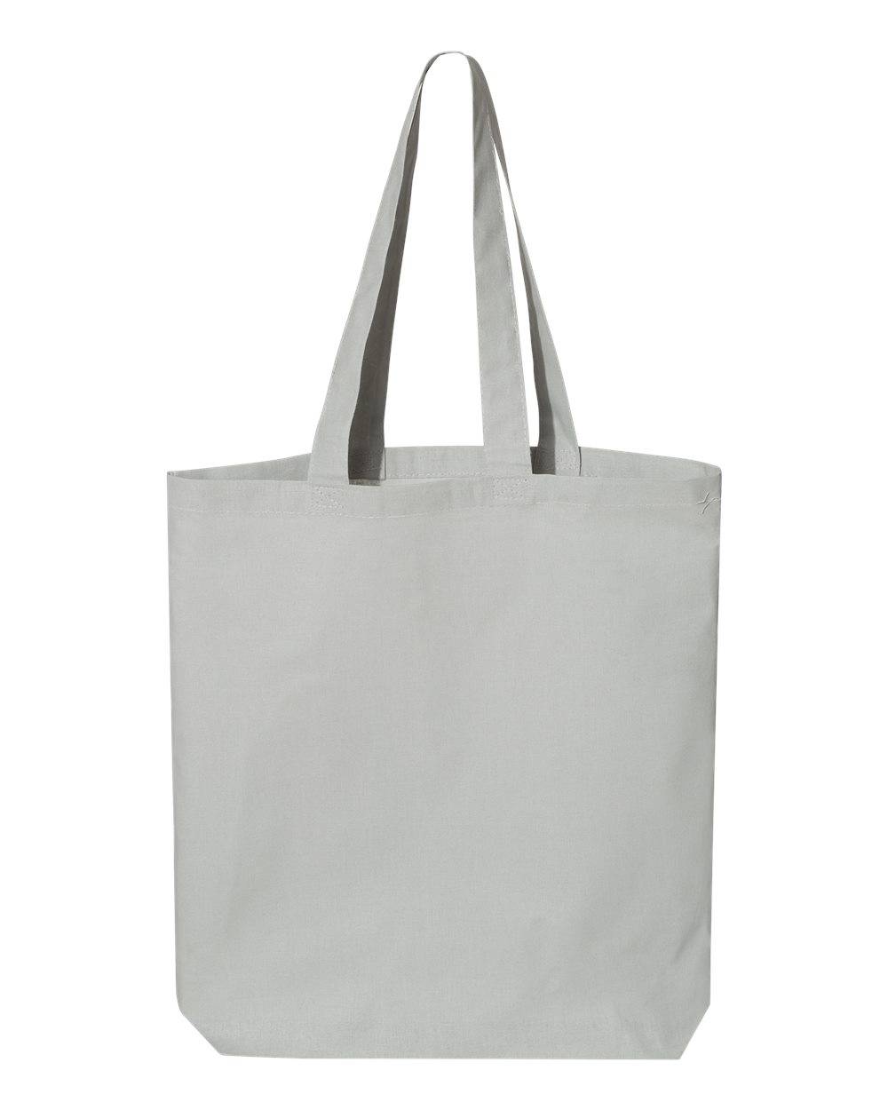 Q Tees Thin Gusseted Tote in Grey