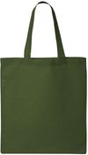 Am image of a Custom QTees Thin Economical Tote in Forest Green!