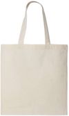 Am image of a Custom QTees Thin Economical Tote in Natural!