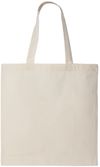 Am image of a Custom QTees Thin Economical Tote in Natural!