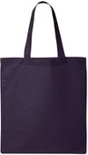 Am image of a Custom QTees Thin Economical Tote in Navy!