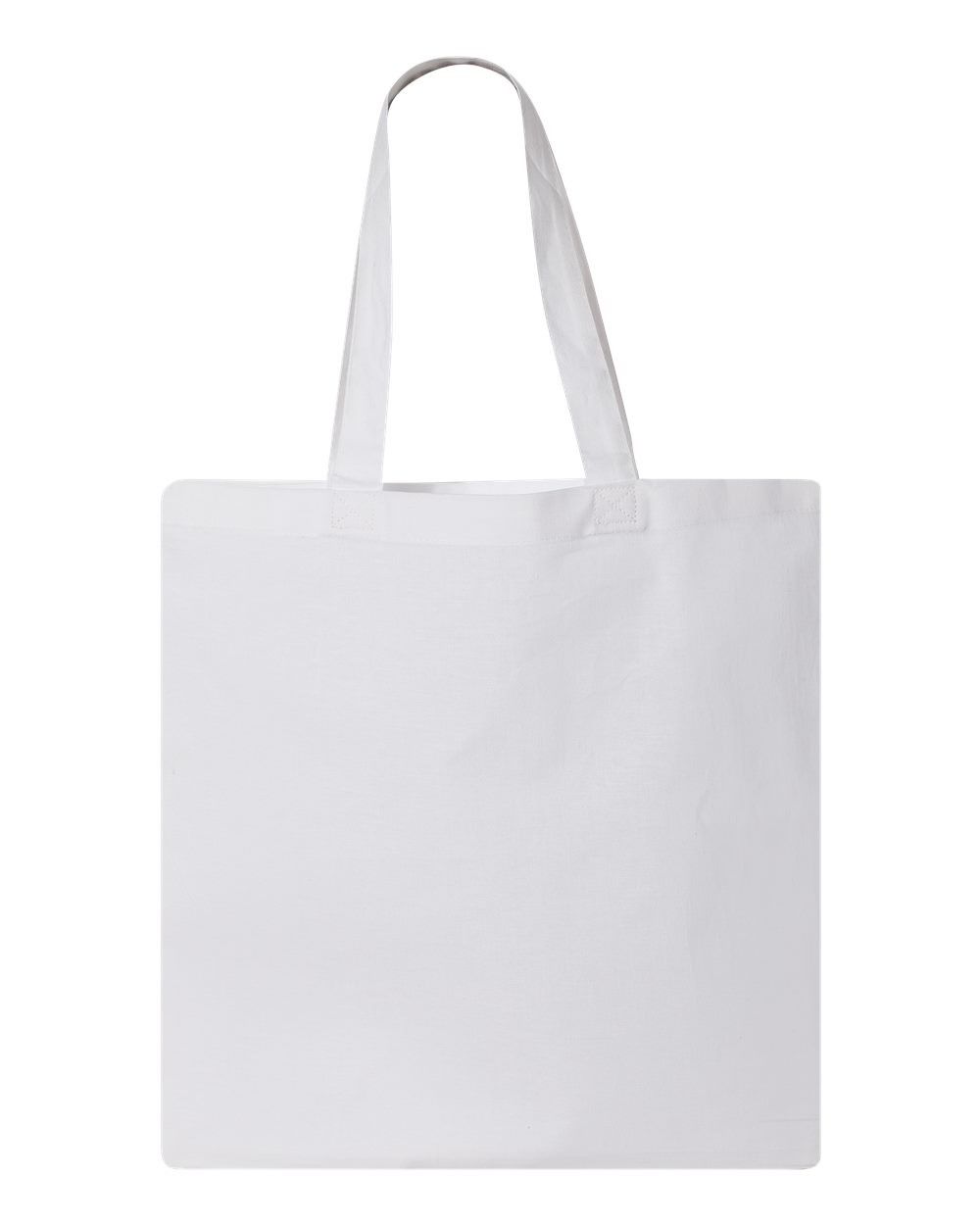QTees Thin Economical Tote in White