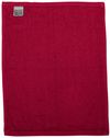 Am image of a Custom Hemmed Fingertip Towel in Red!