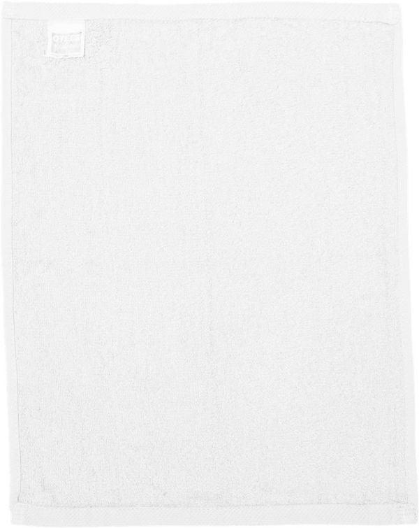 Am image of a Custom Hemmed Fingertip Towel in White!