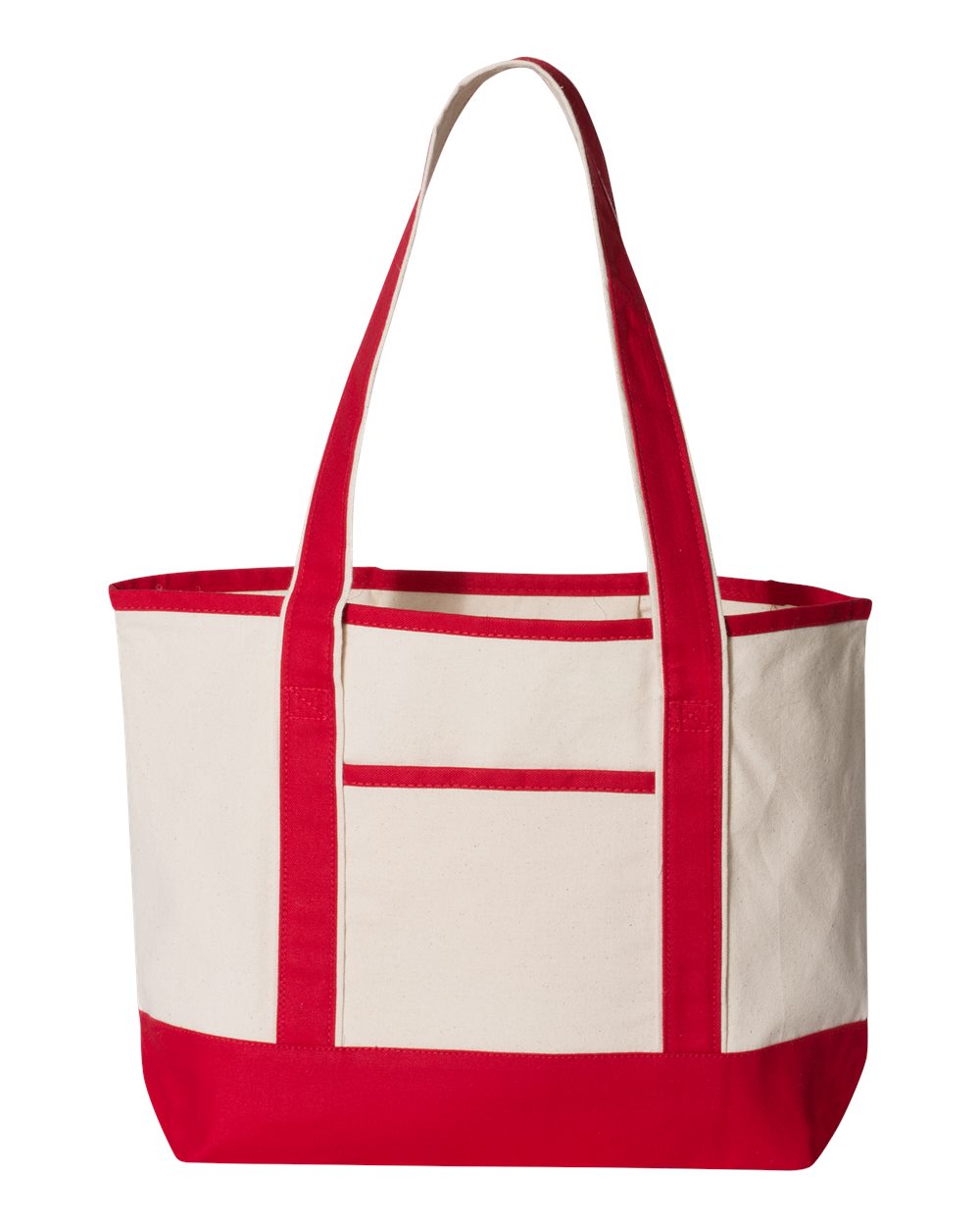 Qtees 20L Small Deluxe Tote in Natural/Red