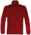 Am image of a Custom Stormtech Mens Nautilus Quilted Jacket in BRIGHT RED!