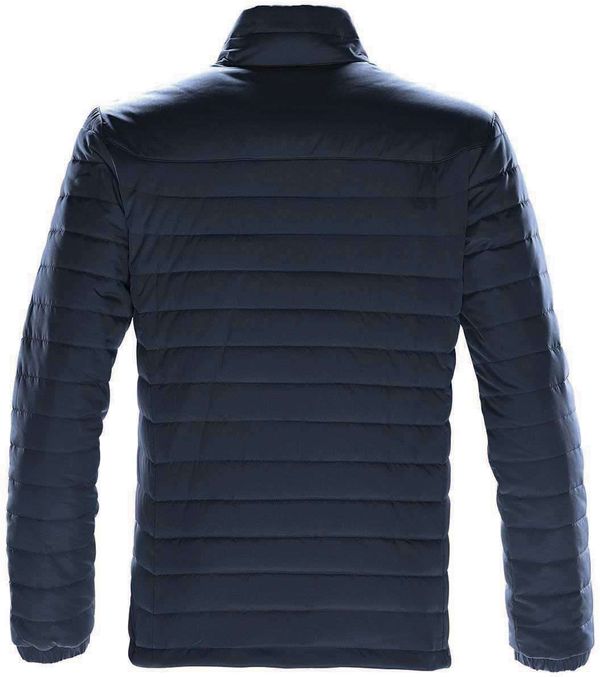 Am image of a Custom Stormtech Mens Nautilus Quilted Jacket in NAVY!