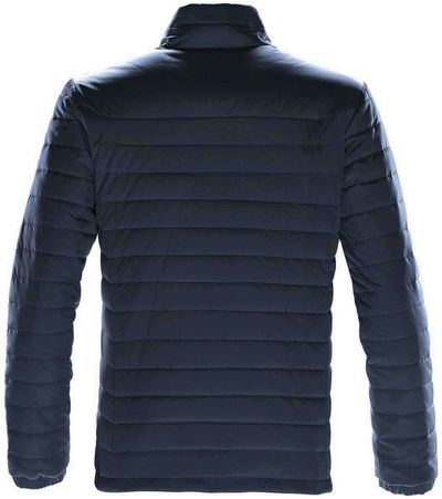 Am image of a Custom Stormtech Mens Nautilus Quilted Jacket in NAVY!