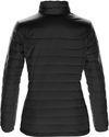 Am image of a Custom Stormtech Womens Nautilus Quilted Jacket in BLACK!