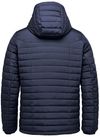 Am image of a Custom Stormtech Men's Nautilus Quilted Hoody in Navy!