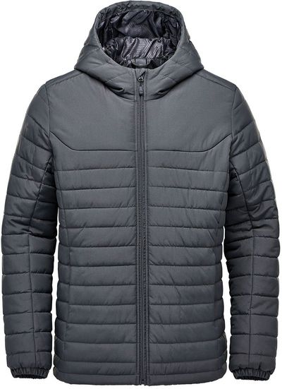 Am image of a Custom Stormtech Men's Nautilus Quilted Hoody in Dolphin!