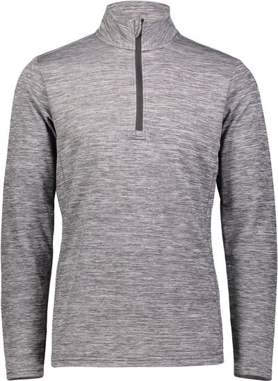 Am image of a Custom Russell Athletic Dri Power Lightweight Quarter Zip Pullover in Black!