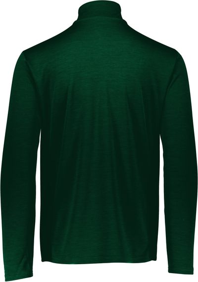 Am image of a Custom Russell Athletic Dri Power Lightweight Quarter Zip Pullover in Dark Green!