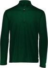 Am image of a Custom Russell Athletic Dri Power Lightweight Quarter Zip Pullover in Dark Green!