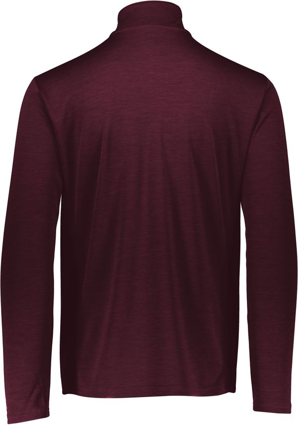 Am image of a Custom Russell Athletic Dri Power Lightweight Quarter Zip Pullover in Maroon!