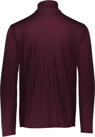 Am image of a Custom Russell Athletic Dri Power Lightweight Quarter Zip Pullover in Maroon!