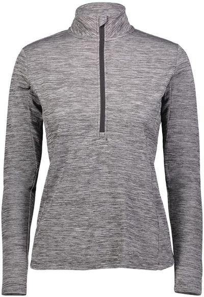 Am image of a Custom Russell Athletic Ladies Dri Power Lightweight Quarter Zip Pullover in Black!