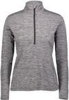 Am image of a Custom Russell Athletic Ladies Dri Power Lightweight Quarter Zip Pullover in Black!