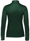 Am image of a Custom Russell Athletic Ladies Dri Power Lightweight Quarter Zip Pullover in Dark Green!