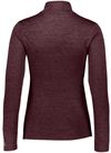Am image of a Custom Russell Athletic Ladies Dri Power Lightweight Quarter Zip Pullover in Maroon!