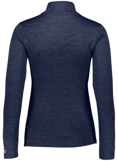 Am image of a Custom Russell Athletic Ladies Dri Power Lightweight Quarter Zip Pullover in Navy!