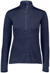 Am image of a Custom Russell Athletic Ladies Dri Power Lightweight Quarter Zip Pullover in Navy!