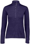 Am image of a Custom Russell Athletic Ladies Dri Power Lightweight Quarter Zip Pullover in Purple!