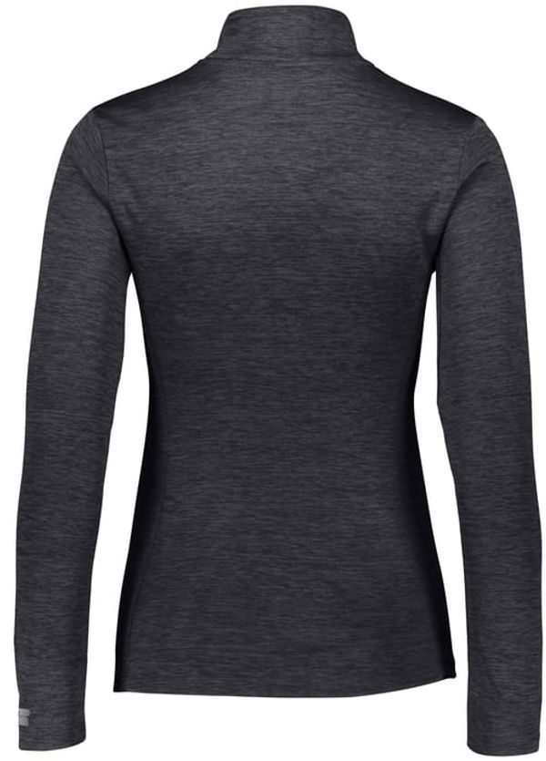 Am image of a Custom Russell Athletic Ladies Dri Power Lightweight Quarter Zip Pullover in Stealth!