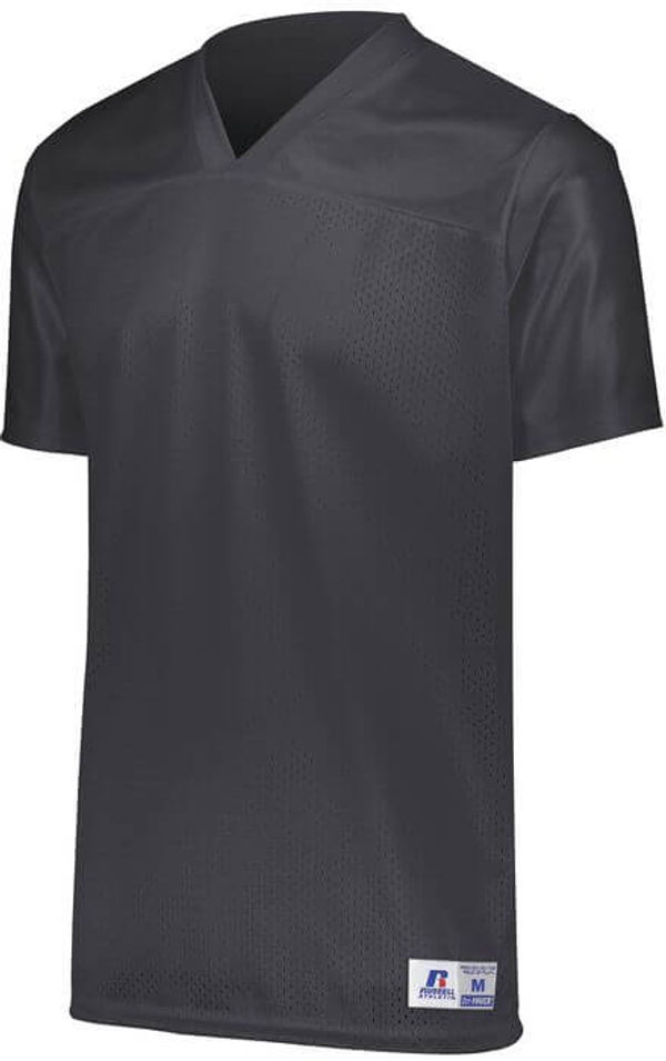 Am image of a Custom Russell Athletic Solid Flag Football Jersey in Stealth!