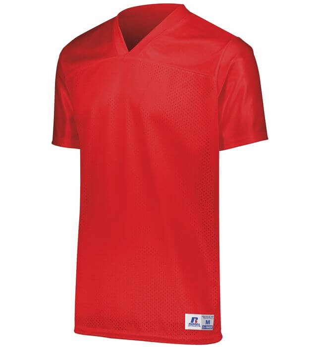 Russell Athletic Solid Flag Football Jersey in True Red