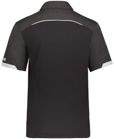 Am image of a Custom Russell Legend Polo in Black!