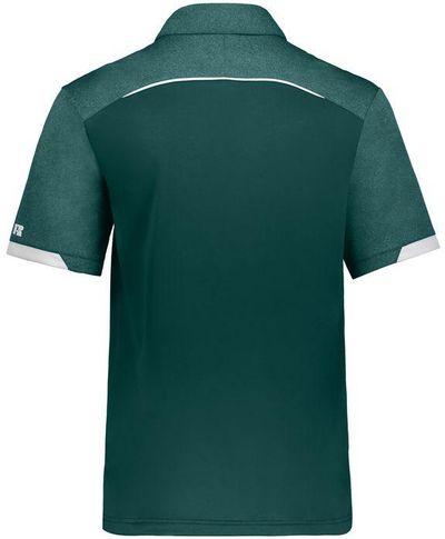 Am image of a Custom Russell Legend Polo in Dark Green!