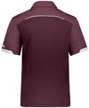 Am image of a Custom Russell Legend Polo in Maroon!