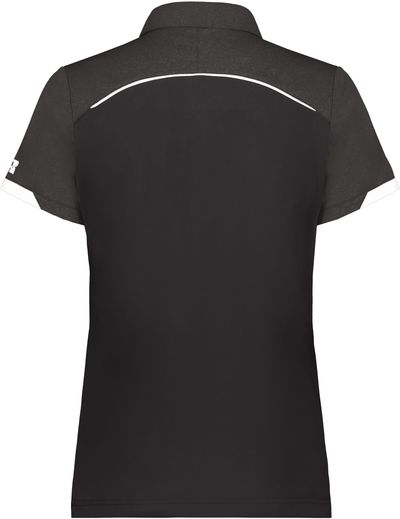 Am image of a Custom Russell Athletic Ladies Legend Polo in Black!
