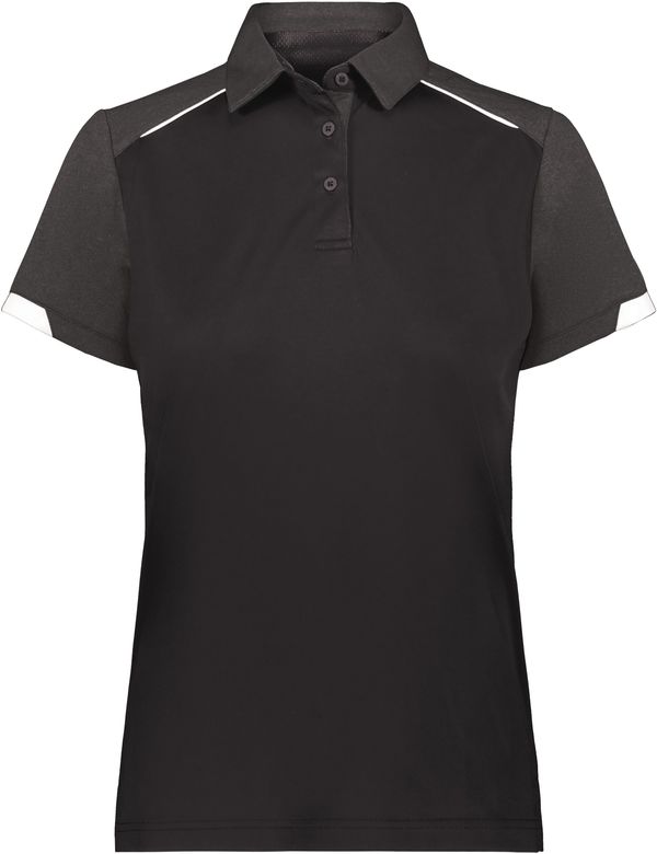 Am image of a Custom Russell Athletic Ladies Legend Polo in Black!