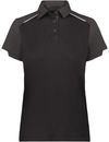 Am image of a Custom Russell Athletic Ladies Legend Polo in Black!