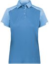 Am image of a Custom Russell Athletic Ladies Legend Polo in Columbia Blue!